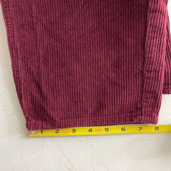 Empyre Pants Mens Size 28x27 Maroon Corduroy Relaxed Baggy Skate Y2K - Picture 12 of 12